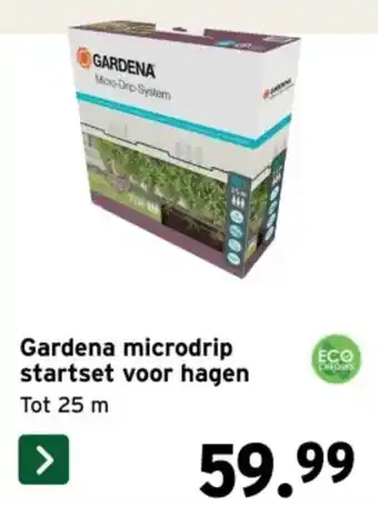 Gardena microdrip startset voor hagen