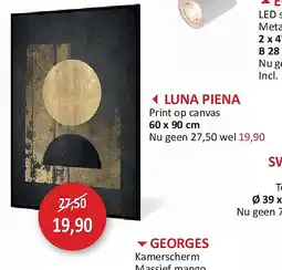 Weba LUNA PIENA aanbieding