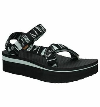Torfs Teva Flatform Zwarte Sandalen aanbieding