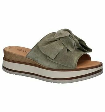 Torfs Gabor Best Fitting Kaki Slippers aanbieding