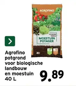 GAMMA Agrofino 401 potgrond voor biologische landbouw en moestuin 40 L aanbieding