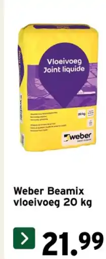 GAMMA Weber Beamix vloeivoeg 20 kg aanbieding