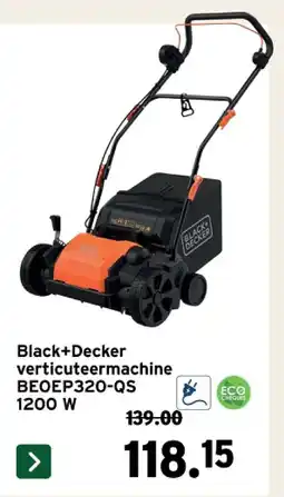 GAMMA Black+Decker verticuteermachine ВЕОЕР320-QS 1200 W aanbieding