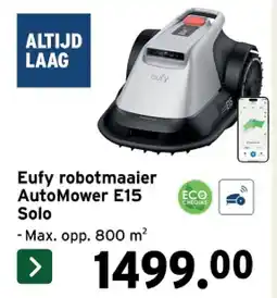 GAMMA Eufy robotmaaier AutoMower E15 Solo aanbieding