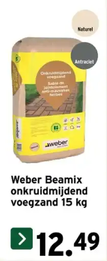 GAMMA Weber Beamix onkruidmijdend voegzand 15 kg aanbieding