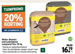 GAMMA Weber Beamix onkruidmijdend voegzand flex 15 kg aanbieding