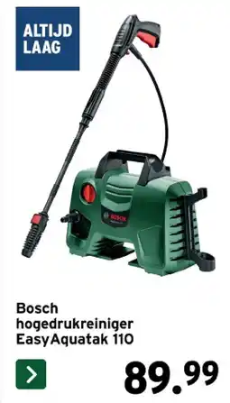 GAMMA Bosch hogedrukreiniger EasyAquatak 110 aanbieding