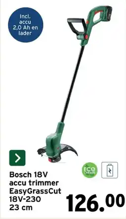 GAMMA Bosch 18V accu trimmer EasyGrassCut 18V-230 23 cm aanbieding