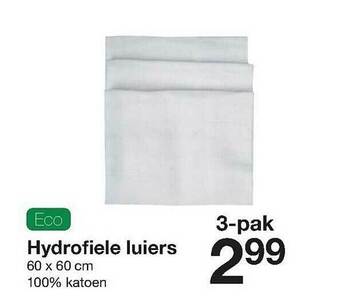 Zeeman Hydrofiele Luiers aanbieding
