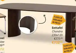 YGO Eettafel Chandra aanbieding