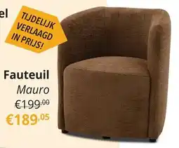 YGO Fauteuil Mauro aanbieding