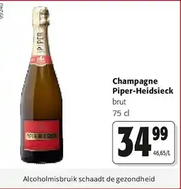 Colruyt Champagne Piper-Heidsieck aanbieding