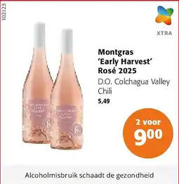 Colruyt Montgras ‘Early Harvest’ Rosé 2025 aanbieding