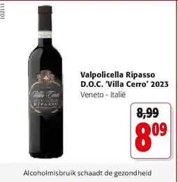 Colruyt Valpolicella Ripasso D.O.C. ‘Villa Cerro’ 2023 aanbieding