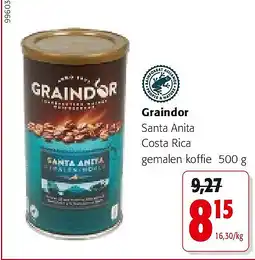 Colruyt Graindor Santa Anita Costa Rica gemalen koffie 500 g aanbieding
