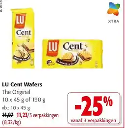 Colruyt LU Cent Wafers 10 x 45 g aanbieding
