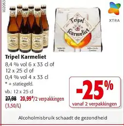 Colruyt Tripel Karmeliet 12 x 25 cl aanbieding