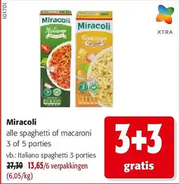 Colruyt Miracoli Italiano spaghetti 3 porties aanbieding