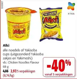 Colruyt Aïki Chicken Noodles Flavour 68 g aanbieding