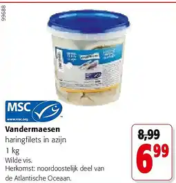 Colruyt Vandermaesen haringfilets in azijn 1 kg aanbieding