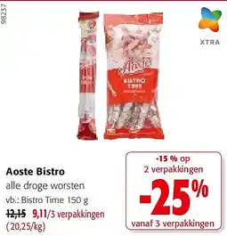 Colruyt Aoste Bistro Bistro Time 150 g aanbieding