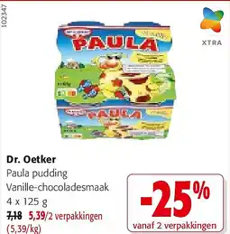 Colruyt Dr. Oetker Paula pudding aanbieding