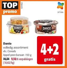 Colruyt Danio Cereals Appel-peer-banaan 150 g aanbieding