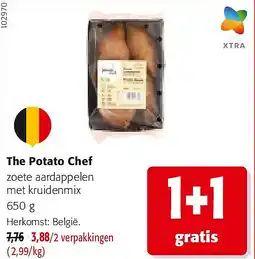 Colruyt The Potato Chef zoete aardappelen met kruidenmix 650 g aanbieding