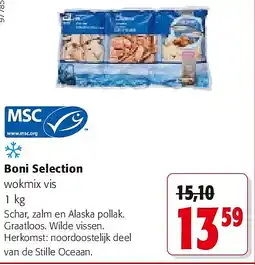 Colruyt Boni Selection wokmix vis 1 kg aanbieding