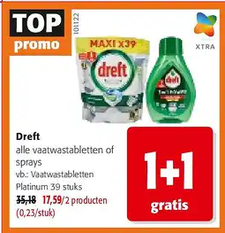Colruyt Dreft Vaatwastabletten Platinum 39 stuks aanbieding