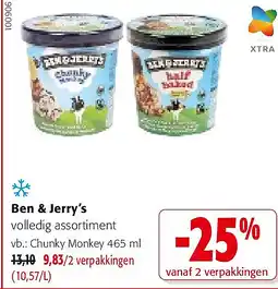 Colruyt Ben & Jerry’s Chunky Monkey 465 ml aanbieding