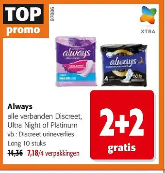 Always Discreet urineverlies Long 10 stuks