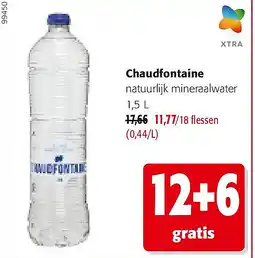 Colruyt Chaudfontaine natuurlijk mineraalwater 1,5 L aanbieding