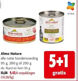 Colruyt Almo Nature Rund en ham 95 g aanbieding
