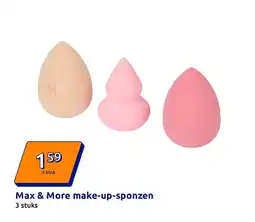 Action Max & More make-up-sponzen aanbieding