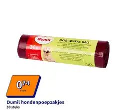 Action Dumil hondenpoepzakjes aanbieding