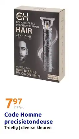 Action Code Homme precisietondeuse aanbieding