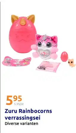 Action Zuru Rainbocorns verrassingsei aanbieding