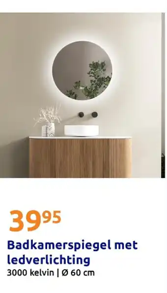 Badkamerspiegel met ledverlichting