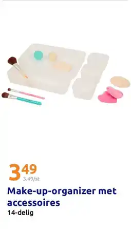 Action Make-up-organizer met accessoires aanbieding