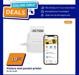 Action Fichero mini pocket printer aanbieding