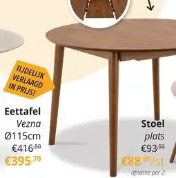 YGO Eettafel Vezna aanbieding