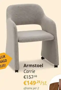 YGO Armstoel Carrie aanbieding