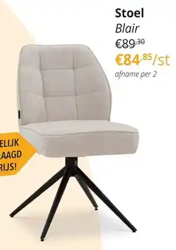 YGO stoel Blair aanbieding