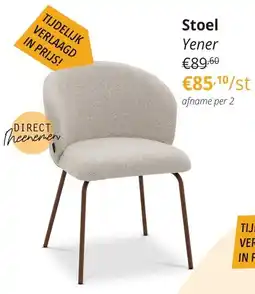 YGO Stoel Yener aanbieding