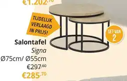 YGO Salontafel Signa aanbieding