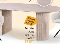 YGO Eettafel Porto aanbieding