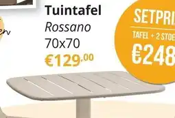YGO Tuintafel Rossano aanbieding