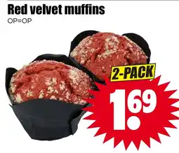 Dirk Red velvet muffins aanbieding