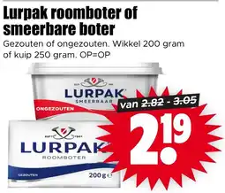 Dirk Lurpak roomboter of smeerbare boter aanbieding